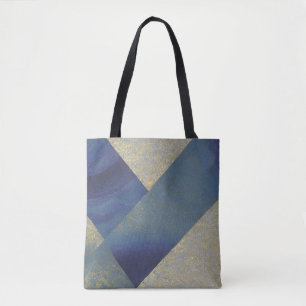 Abstrakt Seascape Fractured Zig Zag Waves 09 Tasche