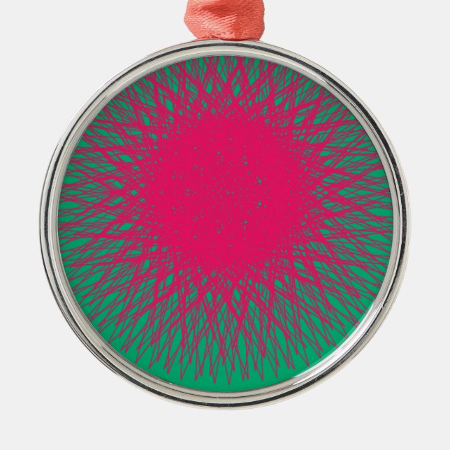 abstrakt silbernes ornament (Vorne)