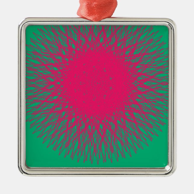 abstrakt silbernes ornament (Vorne)