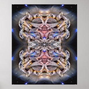 Abstrakt Snake Dance Poster