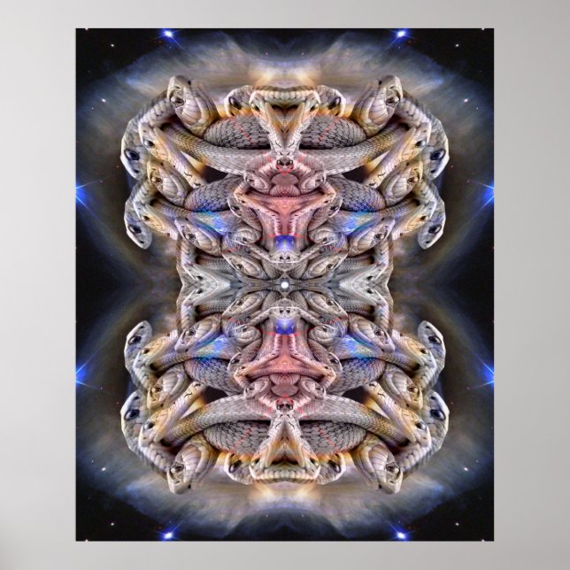 Abstrakt Snake Dance Poster (Vorne)