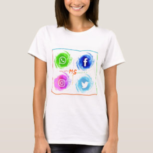 abstrakt-Social-Media-Aquarell-Icons-Set_1055-44 T-Shirt