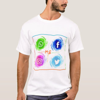 abstrakt-Social-Media-Aquarell-Icons-Set_1055-44 T-Shirt