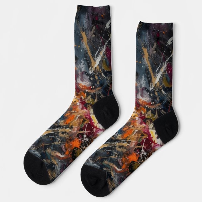 Abstrakt  socken (Linkes Detail)