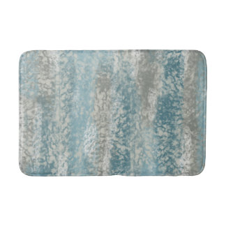Abstrakt Soft Hues Grau Aquamarin Badematte
