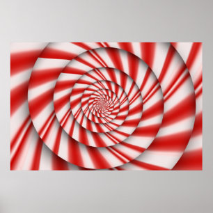 Abstrakt - Spiralen - Die Macht der Minze Poster