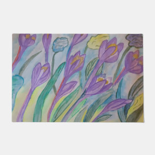 Abstrakt Spring Crocus Fußmatte