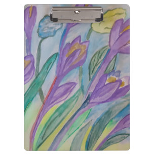Abstrakt Spring Crocus Klemmbrett