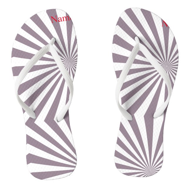 Abstrakt Sternexplosion Thunder_Cove Flip Flops (Fußbett)