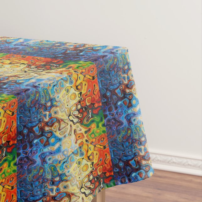 Abstrakt strukturiertes Muster Tischdecke (Beispiel)