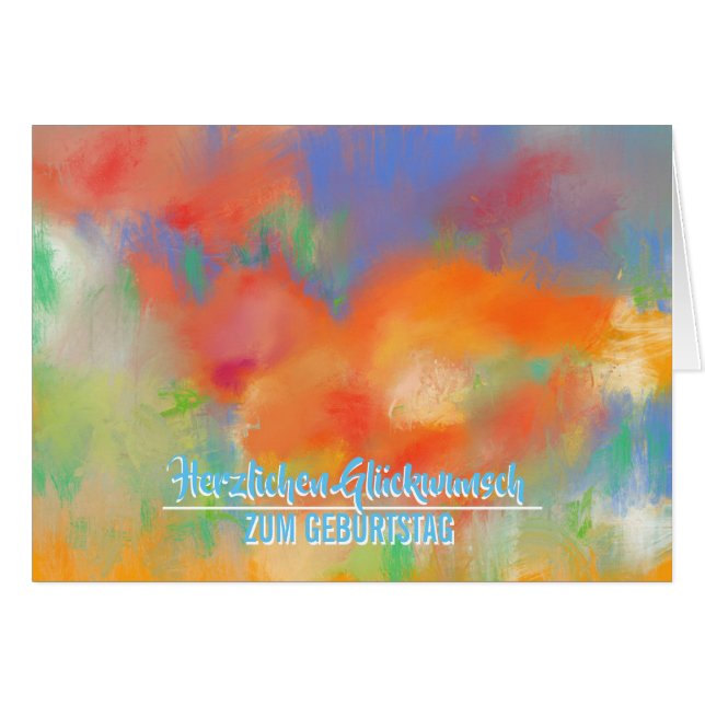 Abstrakt Summer Bouquet (Vorderseite (Horizontal))