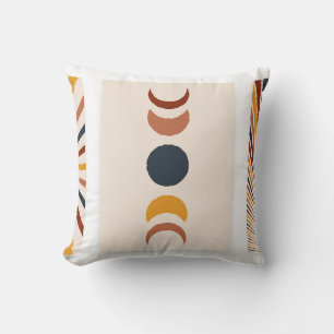Abstrakt Sun Moon Boho Posters Kissen