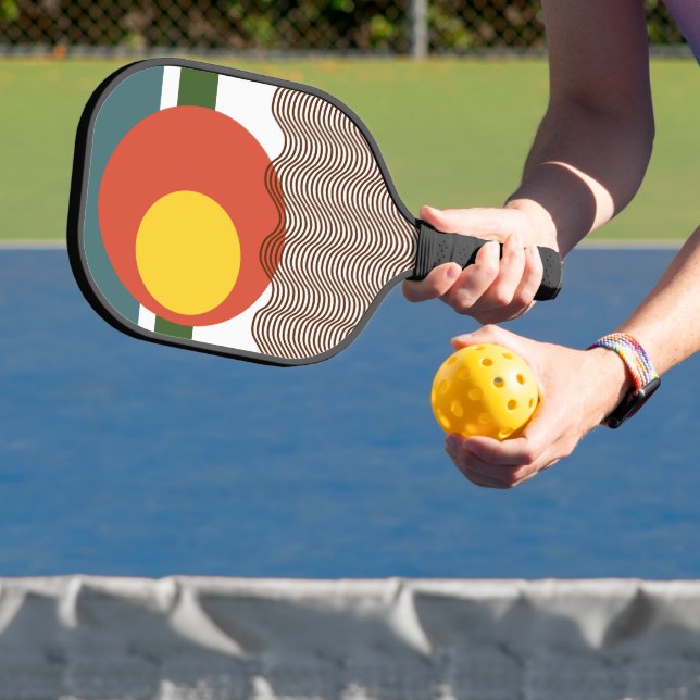 Abstrakt Sundown Pickleball Schläger (InSitu)
