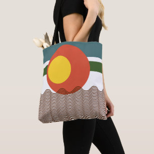 Abstrakt Sundown Tasche