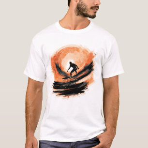 Abstrakt Surfer T-Shirt