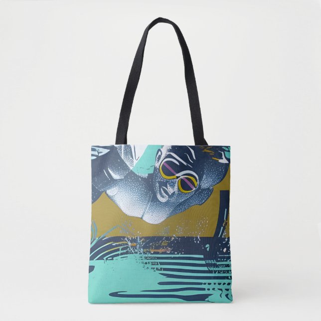Abstrakt Swimmer Tasche (Vorderseite)