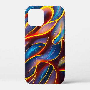 Abstrakt Swirl Blue Red Flames Case-Mate iPhone Hülle
