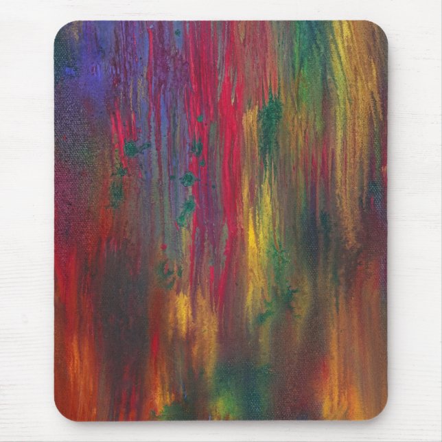 Abstrakt - Tempera - Nachtfall Mousepad (Vorne)
