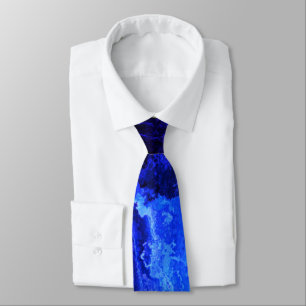 Abstrakt Textured Royal Blue Neck Tie Krawatte