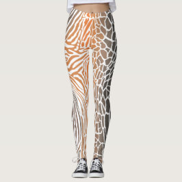 abstrakt, Tier, Hintergrund, Tarnung, Giraffe, Leggings