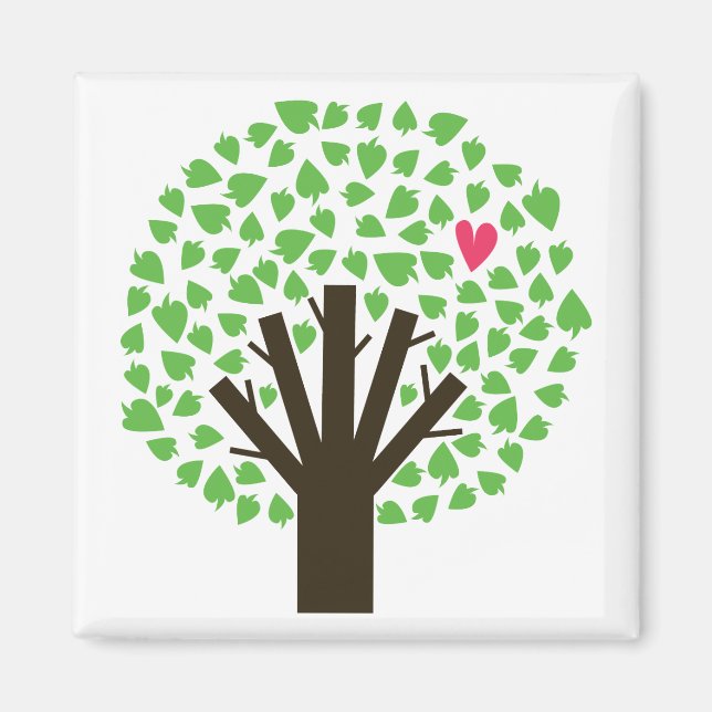 Abstrakt Tree Hugger Magnet (Vorne)