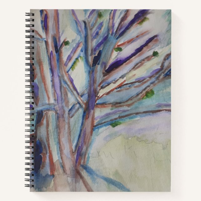 Abstrakt Trees Spiral Notebook Notizbuch (Vorderseite)