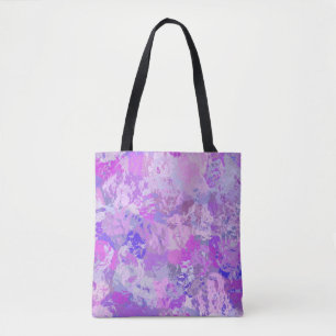Abstrakt Trendy Camouflage Rosa Lila Blau Tasche