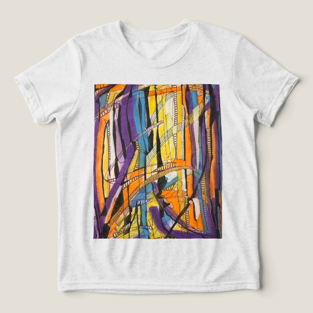 abstrakt Tri-Blend shirt (Design Vorderseite)
