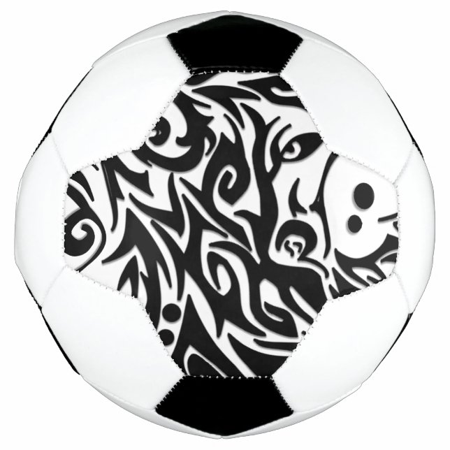 Abstrakt Tribal Wolf Fußball (Vorderseite)