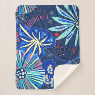 Abstrakt tropisch sherpadecke