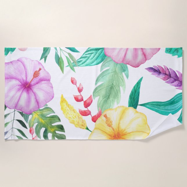 Abstrakt tropisch strandtuch (Vorderseite)