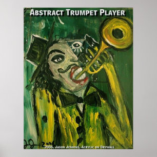 Abstrakt Trumpet Player Poster