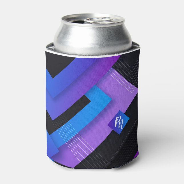 Abstrakt und Monogramm Dosenkühler (Kanne Vorderseite)