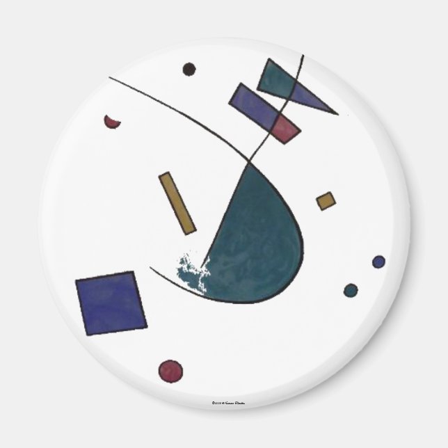 Abstrakt Verdi Magnet (Vorne)