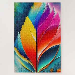 Abstrakt Verlassen Aquarellmalerei