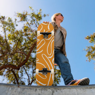 Abstrakt Vibes Pattern Skateboard