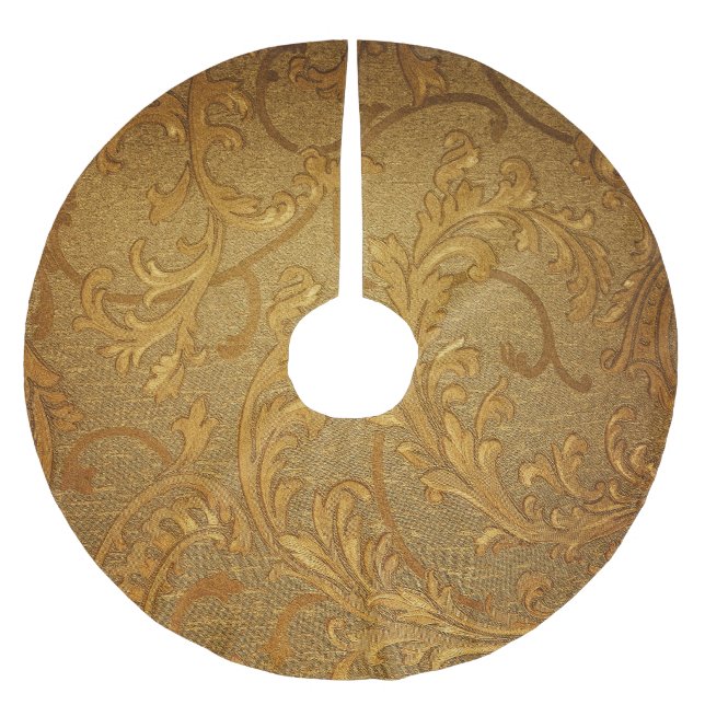 Abstrakt Vintag: Eleganter Hintergrund. Polyester Weihnachtsbaumdecke (Vorderseite)