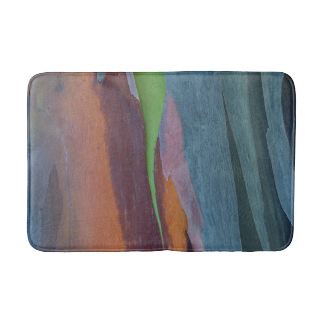 Abstrakt vom Regenbogengummibaum Badematte (Vorderseite)