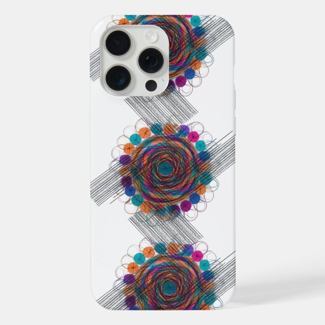 Abstrakt Vortex Energy - Apple iPhone 15 Pro Max Hülle (Rückseite)