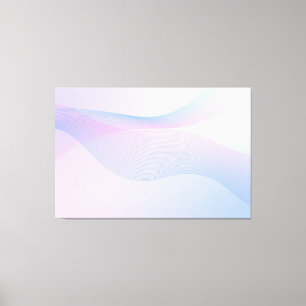 Abstrakt Wavelines Pink Blue Leinwanddruck