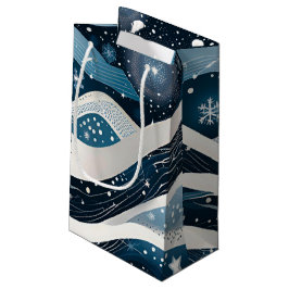 Abstrakt Winter Wonderland Kleine Geschenktüte