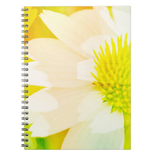 Abstrakt-Yellow-Blume-Journal Notizblock