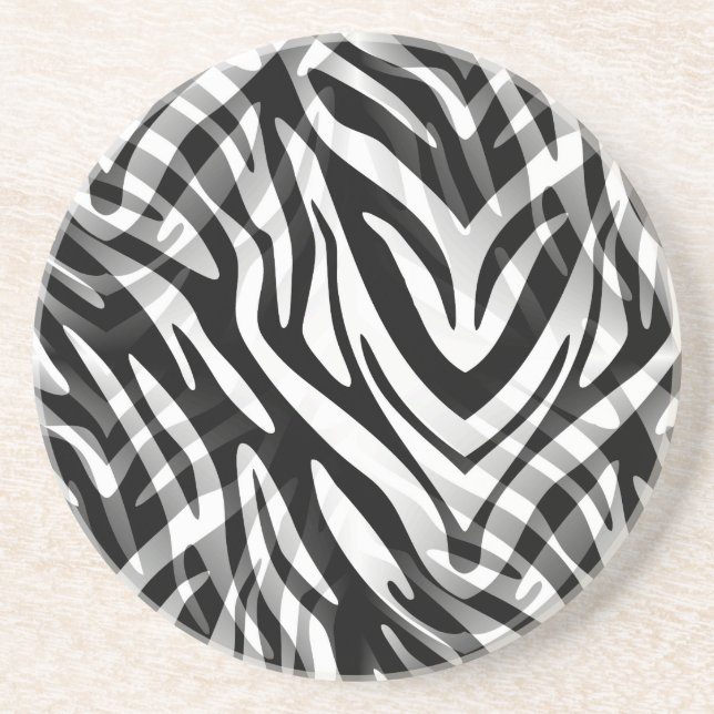 Abstrakt Zebra Untersetzer (Vorne)
