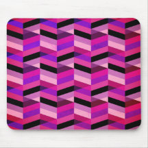 Abstrakt Zickzack/Herringbone | Purpur und Violett