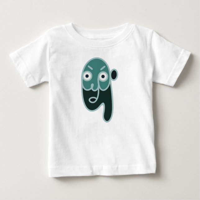 Abstrakt Zombie Face Baby T-shirt (Vorderseite)