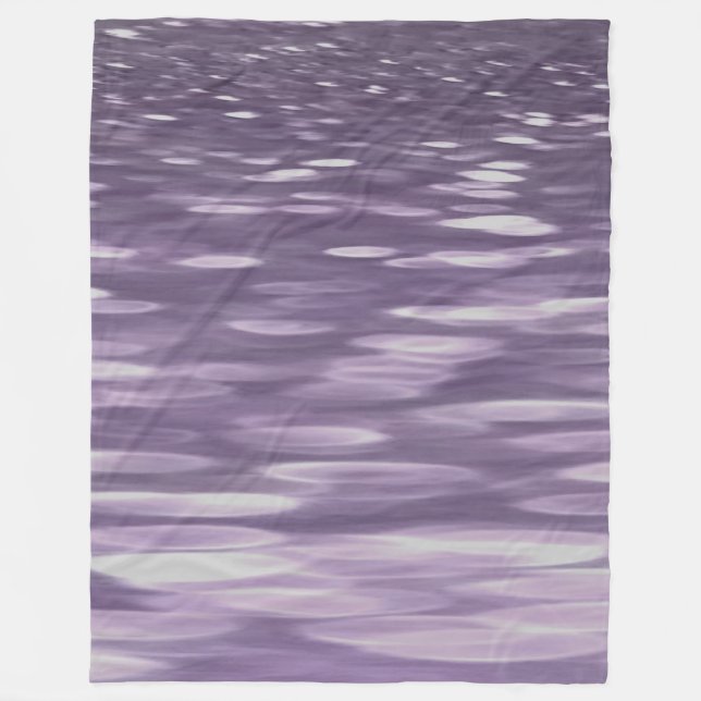 Abstrakte 1: Ultra Violet Shimmer Fleecedecke (Vorderseite)