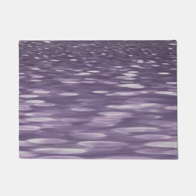 Abstrakte 1: Ultra Violet Shimmer Fußmatte (Vorderseite)