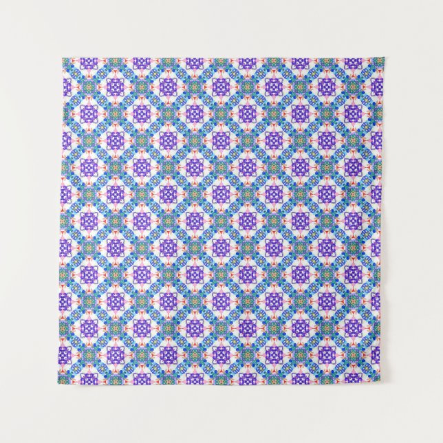 Abstrakte 3D-Illustration des modernen Pattern3d i Wandteppich (Vorderseite)
