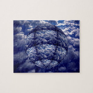 Abstrakte 3D-Wolkenkugel