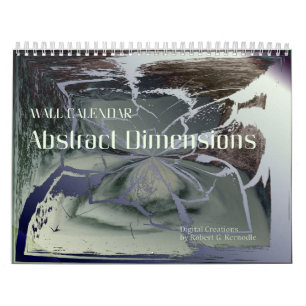 Abstrakte Abmessungen des Wandkalenders Kalender